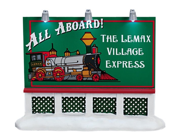 Afbeelding bij Lemax Train Billboard
